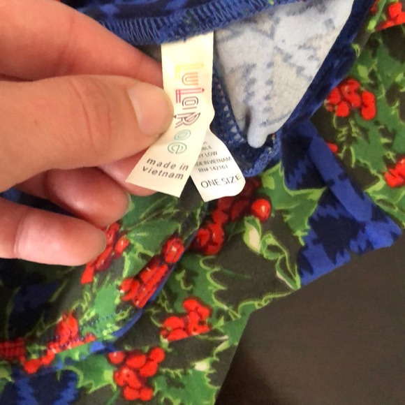NWOT Christmas Lularoe OS leggings - Picture 3 of 3